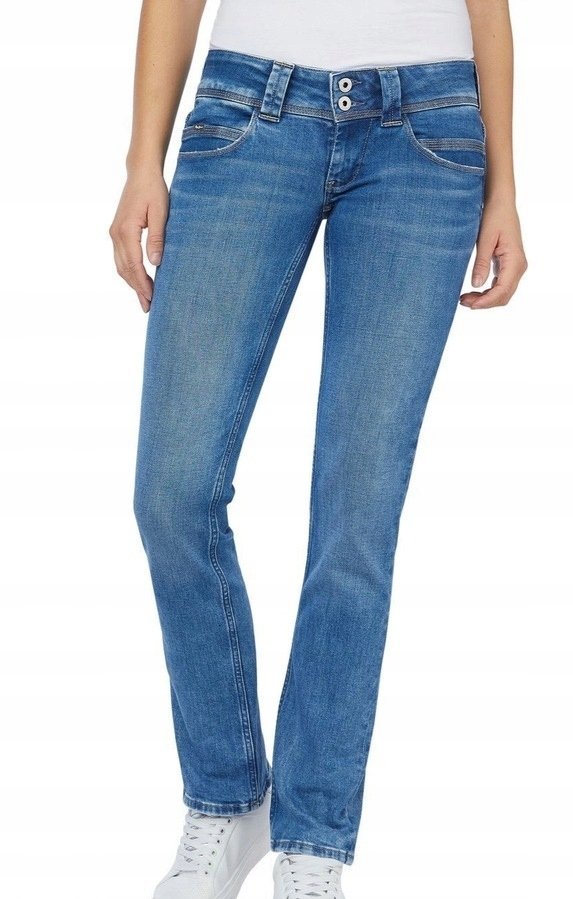 PEPE JEANS SPODNIE JEANSOWE BIODRÓWKI NIEBIESKIE 28/32 1JSI