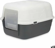 Kuwety dla kotów - Mascow Kuweta dla Kotów 48 x 32 x 38 cm Szary Antracyt Plastikowy 12 Sztuk - miniaturka - grafika 1