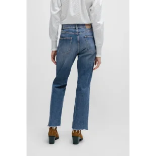 BOSS ORANGE Jeansy the ada | Straight fit | high rise - Spodnie damskie - miniaturka - grafika 1