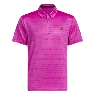 Męska koszulka golfowa Adidas Stripe Zip Polo purple - Golf - miniaturka - grafika 1