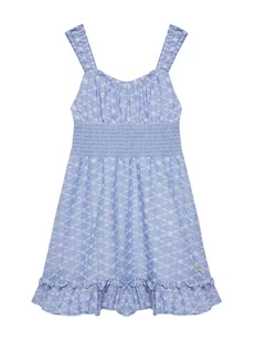 Guess Sukienka codzienna J5GK17 WH7K0 Niebieski Regular Fit - Sukienki i spódniczki dla dziewczynek - miniaturka - grafika 1