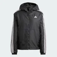 Kurtki damskie - Kurtka Essentials 3-Stripes Insulated Hooded - Adidas - miniaturka - grafika 1