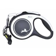 Smycze dla psów - FLEXI New Comfort, taśma 3m, rozm. XS do 12kg, czarna - miniaturka - grafika 1