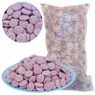 Dodatki do ciast w proszku - Posypka na tort bezy beziki cukrowe fioletowe ozdoby dekoracje 500g 180szt - miniaturka - grafika 1