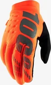 Rękawiczki rowerowe - 100% Rękawiczki 100% BRISKER Youth Glove fluo orange black roz. XL długość dłoni 171-181 mm DWZ - miniaturka - grafika 1