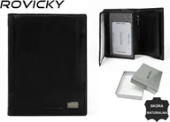 Portfele - Rovicky Duży portfel męski ze skóry naturalnej - Rovicky NoSize - miniaturka - grafika 1