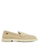 Półbuty damskie - Tommy Hilfiger Loafersy FW0FW08679 Écru - miniaturka - grafika 1