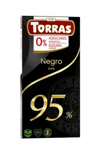 Torras Czekolada gorzka 95% bez dodatku cukru bezglutenowa 75 g - Czekolada - miniaturka - grafika 1