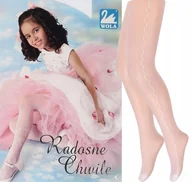 Rajstopy - WOLA RADOSNE CHWILE RAJSTOPY W76 BIANCO 116/122 - miniaturka - grafika 1