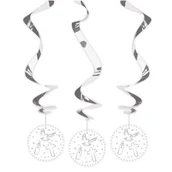 Pamiątka Pierwszej Komunii Świętej - FOL Dekoracja wisząca świderki na I Komunię Świętą - 3 szt. F63473 - miniaturka - grafika 1