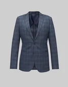 Marynarki męskie - marynarka plati 01 szary slim fit - miniaturka - grafika 1