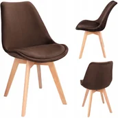 Krzesła - Krzesło Skandynawskie do Kuchni jadalni poduszka - miniaturka - grafika 1