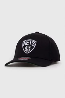 Czapki męskie - Mitchell&Ness czapka z daszkiem z domieszką wełny kolor czarny z aplikacją - grafika 1