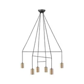 Lampy sufitowe - Nowodvorski Lampa Wisząca IMBRIA SOLID BRASS VI7956 Mosiądz - miniaturka - grafika 1