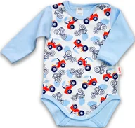 Body dla niemowląt - Body długi rękaw 100% Bawełna TRAKTORY r 56 KLEKLE - miniaturka - grafika 1