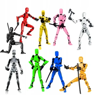 9el Mini Wieloprzegubowy Ruchomy Robot Drukowany Manekin 3D Figurka Modele - Manekiny wystawowe - miniaturka - grafika 1