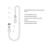 Meble i wyposażenie gabinetów medycznych - Przedłużacz do przetoczeń 150cm Margomed 1szt - miniaturka - grafika 1