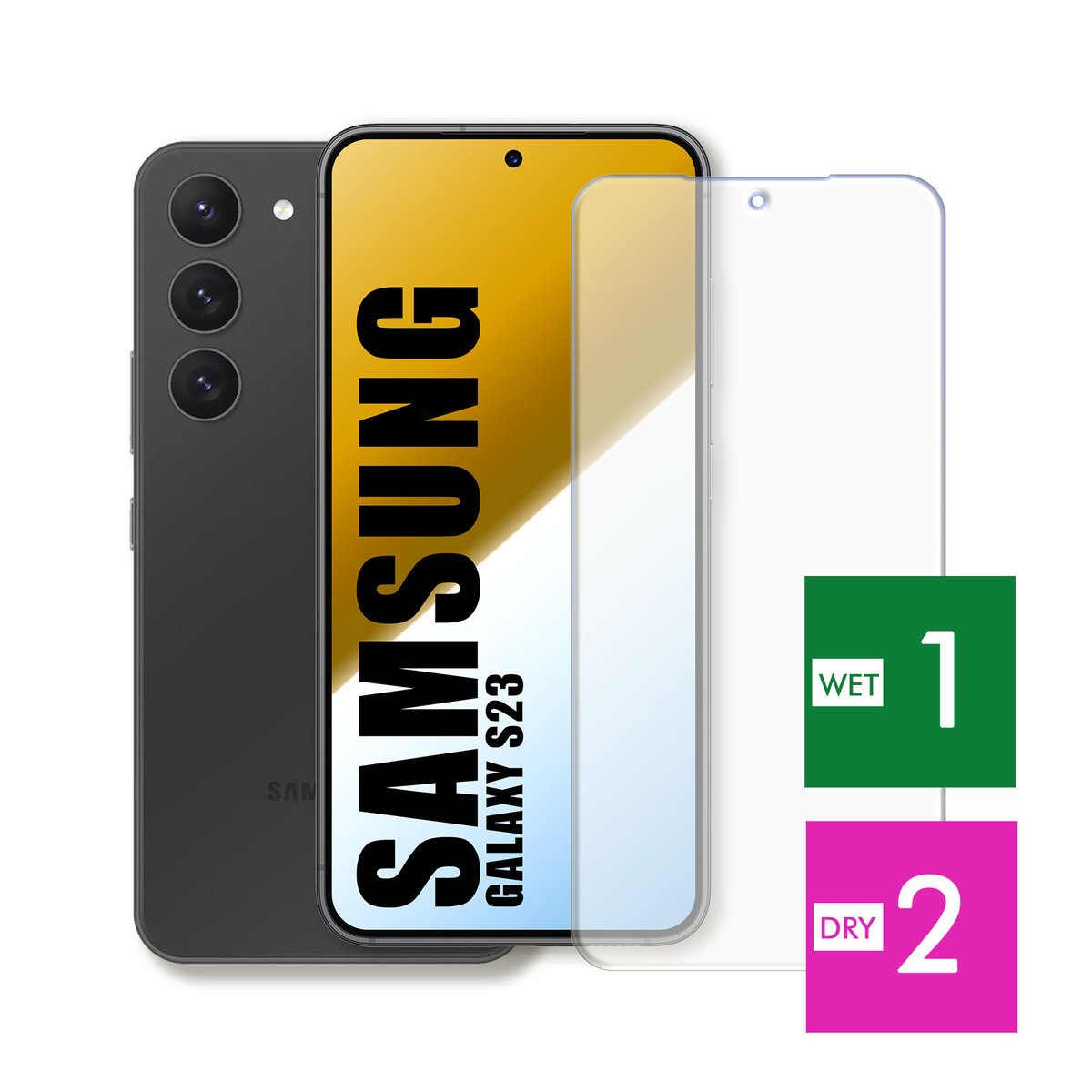 WZMOCNIONE SZKŁO DO SAMSUNG GALAXY S23 SZYBKA HARTOWANE 9H JAKOŚĆ