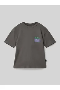 T-shirt z nadrukiem z logo - Quiksilver - Koszulki i topy damskie - miniaturka - grafika 1