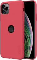 Etui i futerały do telefonów - Nillkin Super Frosted Shield Etui Apple iPhone 11 Pro Max z wycięciem na logo Bright Red - miniaturka - grafika 1