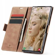 Etui i futerały do telefonów - Spacecase Etui Wallet Galaxy S22 Ultra light brown - miniaturka - grafika 1