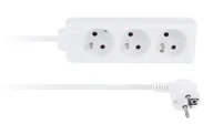 Listwy zasilające - Libox Listwa zasilająca 3 gniazda biały 3m LB0080-3 - miniaturka - grafika 1