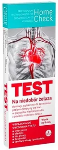 MILAPHARM Home Check Test na niedobór żelaza, 1szt. - Testy ciążowe i diagnostyczne - miniaturka - grafika 1