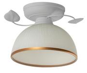 Lampy sufitowe - Lampex Retro Lampa Sufitowa Tanzania B Biała 975/B BIA - miniaturka - grafika 1