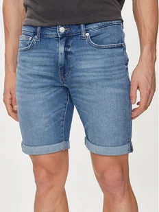 Only & Sons Szorty jeansowe Ply 22028772 Niebieski Slim Fit - Spodenki męskie - miniaturka - grafika 1