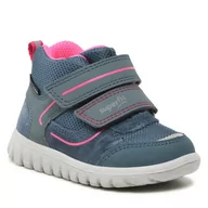 Buty dla dziewczynek - Trzewiki Superfit 1-006189-8010 M Blue/Pink - miniaturka - grafika 1