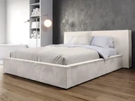 Łóżka - Łóżko tapicerowane z pojemnikiem 140x200 beżowe PRO line 20 Harmony 02 - miniaturka - grafika 1