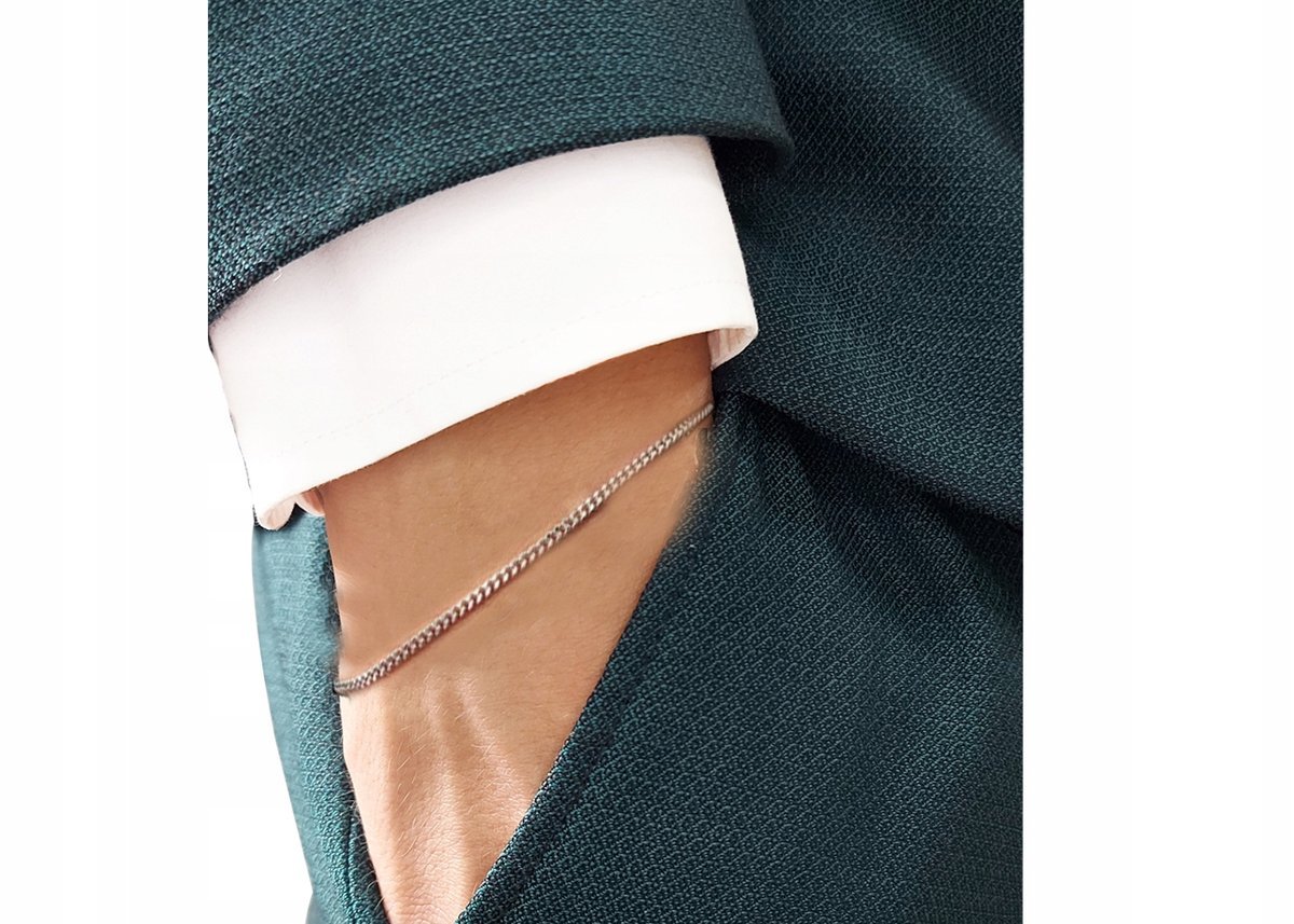 Bransoleta srebrna 925 pancerka 2mm