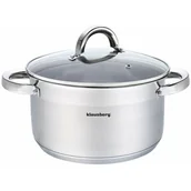 Garnki - KLAUSBERG GARNEK Z POKRYWĄ 24cm KLAUSBERG KB-7126 6L KB-7126 - miniaturka - grafika 1