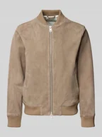 Kurtki męskie - Krój regular fit Kurtki skórzane z imitacja zamszu z czystej koziej skóry Model 'ARCHIVE' - miniaturka - grafika 1