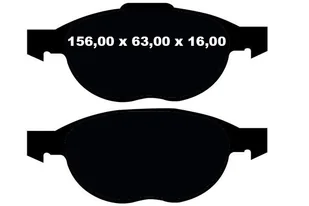 Przednie klocki YellowStuff + tarcze hamulcowe 300mm EBC seria Premium Ford Escape FWD 2013-2019 - Tarcze hamulcowe - miniaturka - grafika 9