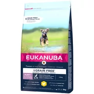 Sucha karma dla psów - Eukanuba Grain Free Puppy Small / Medium Breed, kurczak - 3 kg - miniaturka - grafika 1