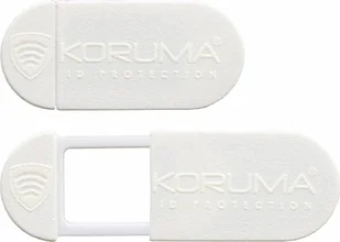 KORUMA Dekielek  Biała zaślepka na kamerę Koruma KUK-104WHT Uniwersalny - Dekielki do obiektywów - miniaturka - grafika 1