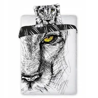 Pościel dla dzieci - Pościel młodzieżowa Lew 160x200 70x90 bawełna 100% zamek OEKO TEX - miniaturka - grafika 1