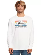 Koszulki męskie - Quiksilver Koszulka Basic Męska Biała XXL - miniaturka - grafika 1