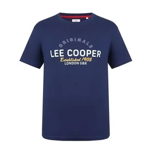 Lee Cooper Logo granatowy T-shirt męskie, Rozmiar XXL - Koszulki męskie - miniaturka - grafika 1