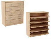 Szafki na buty - Szafka Na Buty Obuwie 5S Dąb Sonoma Regał Półka - miniaturka - grafika 1