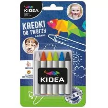Derform Kredki do twarzy 6 kolorów 2,5g Kidea KDT6KA - Przybory szkolne - miniaturka - grafika 2