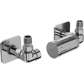 Zawory i kraniki - Mexen G05 zestaw termostatyczny osiowy z maskownicą S, chrom - W903-958-909-01 - miniaturka - grafika 1