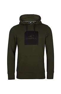 Bluzy męskie - Hoody O'Neill O'Neill Męska bluza z kapturem Cube z kapturem bluza rekreacyjna i sportowa koszulka zielony FOREST NIGHT S 1P1435 - grafika 1