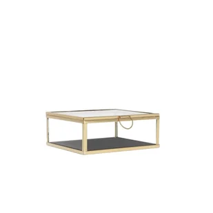 HOMLA Szkatułka na biżuterię GRAZIA z welurową wyściółką 13x11x5 cm - Pudełka i szkatułki - miniaturka - grafika 1