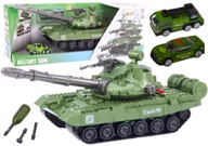 Samochody i pojazdy dla dzieci - DLA DZIECI CZOŁG DO ROZKRĘCANIA DŹWIĘKI ZESTAW - miniaturka - grafika 1