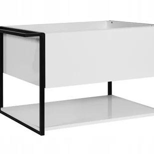 Szafka łazienkowa LOV 80 cm biały połysk lakierowana wisząca szuflada - Szafki łazienkowe Szafka łazienkowa LOV 80 cm biały połysk lakierowana wisząca szuflada - Szafki łazienkowe - miniaturka - grafika 1