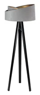 Lampy stojące - Szaro-czarna nowoczesna lampa stojąca trójnóg - 4X S025 K6-C39 - miniaturka - grafika 1