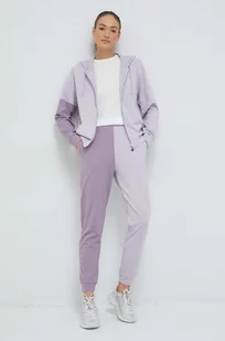 EA7 Emporio Armani dres damski kolor fioletowy - Dresy damskie - miniaturka - grafika 1