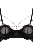 Biustonosze - Hunkemöller Biustonosz półusztywniany usztywniany z fiszbinami Belladonna Czarny - miniaturka - grafika 1